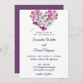 Blumenbeautiful Wedding Einladungskarte Einladung (Vorne/Hinten)