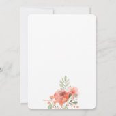 Blumenbeauty Abschluss Einladung (Rückseite)