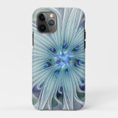 Blumenbeauty Abstrakt Moderne Blaue Pastell Blume Case-Mate iPhone Hülle (Rückseite)