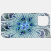Blumenbeauty Abstrakt Moderne Blaue Pastell Blume Case-Mate iPhone Hülle (Rückseite (Horizontal))