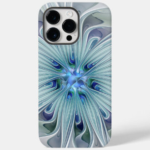 Blumenbeauty Abstrakt Moderne Blaue Pastell Blume Case-Mate iPhone 14 Pro Max Hülle