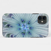 Blumenbeauty Abstrakt Moderne Blaue Pastell Blume Case-Mate iPhone Hülle (Rückseite (Horizontal))