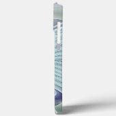 Blumenbeauty Abstrakt Moderne Blaue Pastell Blume Case-Mate iPhone Hülle (Rückseite / Links)