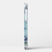 Blumenbeauty Abstrakt Moderne Blaue Pastell Blume Case-Mate iPhone Hülle (Rückseite / Links)