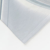 Blumenbeauty Abstrakt Moderne Blaue Pastell Blume Fleecedecke (Ecke)