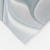 Blumenbeauty Abstrakt Moderne Blaue Pastell Blume Fleecedecke (Ecke)