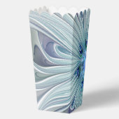 Blumenbeauty Abstrakt Moderne Blaue Pastell Blume Geschenkschachtel (Rückseite)