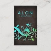 Blumenbeauty Business Cards Makeup Artist BG Visitenkarte (Vorderseite)