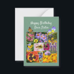 Blumenbeauty Custom Text Sister Geburtstagskarte Mitteilungskarte<br><div class="desc">Diese schöne Auswahl an Fotos wurde ursprünglich für einen Wettbewerb zusammengestellt und hier für Naturliebhaber geteilt. Auch farbenfrohe Herbstlaube sind ins Bild gerutscht!</div>