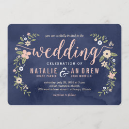 Blumenbeauty Editable Farbe Hochzeit Einladung