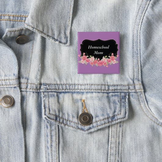 Blumenbeauty Homeschool Mama Button (Beispiel)