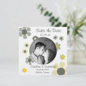 Blumenbeauty - Save the Date Karte (Stehend Vorderseite)