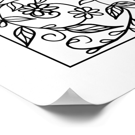 Blumenbeauty Sie Farbe Schöne große Poster (Ecke)