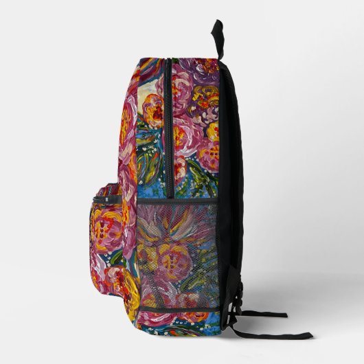 Blumenbecher Bedruckter Rucksack (Rechts)