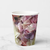 Blumenbecher mit Dahlien und Rose Pappbecher (Rückseite)
