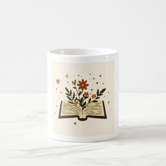 Blumenbecher 'Offenes Buch' Kaffeetasse (Mittel)