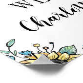 Blumenbeehive Honey So Sweet Bee 1. Geburtstag Poster (Ecke)