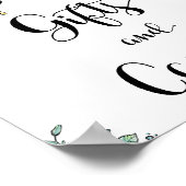 Blumenbeehive Honey Süßbienengeschenke und -karten Poster (Ecke)