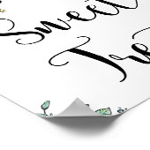 Blumenbeehive Honey Sweet Bee Sweet Leckereien Poster (Ecke)