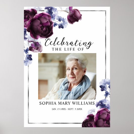 Blumenbeerdigung - Begrüßungszeichen Poster (Vorne)