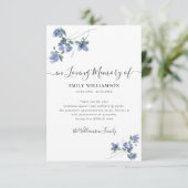 Blumenbeerdigung danke (Stehend Vorderseite)