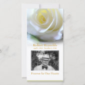 Blumenbeerdigung Danke für Ihr individuelles Foto (Rückseite)