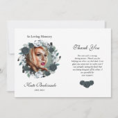 Blumenbeerdigung danke Ihnen Fotokarte (Vorderseite)