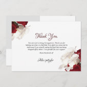 Blumenbeerdigung Dankeschön-Karte Dankeskarte (Vorne/Hinten)