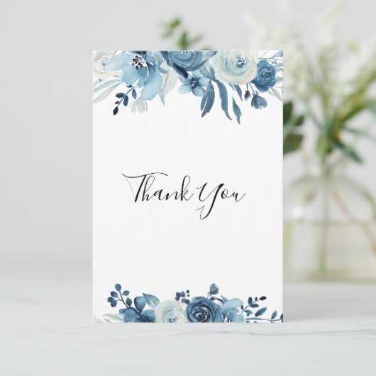 Blumenbeerdigung Dankeskarte (Stehend Vorderseite)