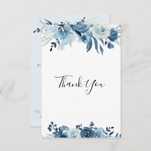 Blumenbeerdigung Dankeskarte (Vorne/Hinten)