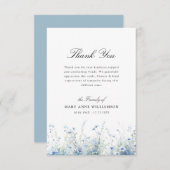 Blumenbeerdigung in Aquarellen danke (Vorne/Hinten)