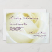 Blumenbeerdigung oder Gedenkfeier Ankündigung (Vorderseite)