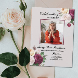 Blumenbeerdigung Orden der Feierlichkeiten Flyer