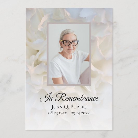 Blumenbeerdigung Programm (Vorderseite)