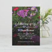 Blumenbeerdigung | WILDBLUME Einladung (Stehend Vorderseite)