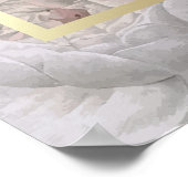 Blumenbeerdigung zum Foto der Lebensbeerdigung Poster (Ecke)