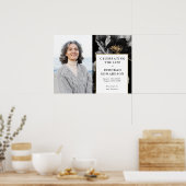 Blumenbeerdigung zum Foto des Lebens Poster (Küche)