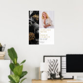 Blumenbeerdigung zum Foto des Lebens Poster (Heimbüro)