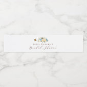 Blumenbeere-Brautparty Wasserflaschenetikett (Einzelnes Label)