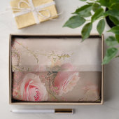 Blumenbeere Rose Paste Pink Decoupage Seidenpapier (Geschenk)