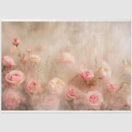 Blumenbeere Rose Paste Pink Decoupage Seidenpapier