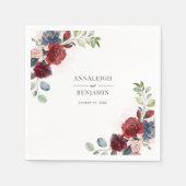 Blumenbeere Serviette (Vorderseite)