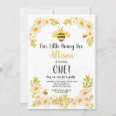 Blumenbeere zum Geburtstag Einladung (Vorderseite)