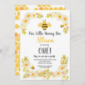 Blumenbeere zum Geburtstag Einladung (Vorne/Hinten)