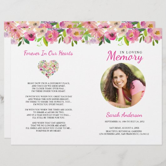 Blumenbeerprogramm-Orden des Flyers (Vorne/Hinten)