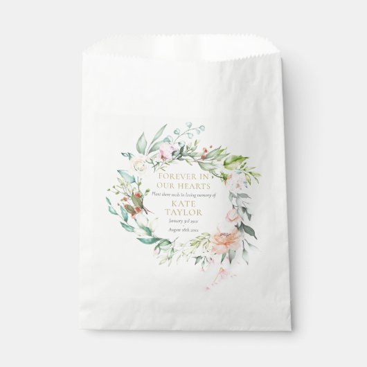 Blumenbeerungspaket Geschenktütchen (Vorderseite)