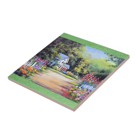 Blumenbeete Dekorative Fliesen (Seite)