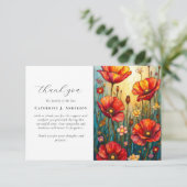 Blumenbeete Foto Beileid Beerdigung Gedenkstätte Dankeskarte (Stehend Vorderseite)