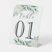 Blumenbeete, Grüne, Hausnummer, Hochzeit, Café Sockelschild (Vorderseite)