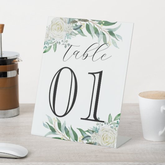 Blumenbeete, Grüne, Hausnummer, Hochzeit, Café Sockelschild (In SItu)